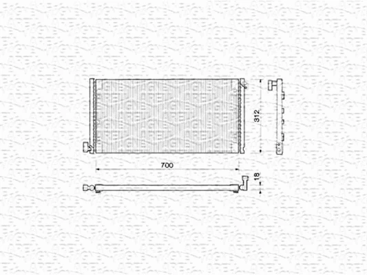 Condenser, air conditioning (350203143000)