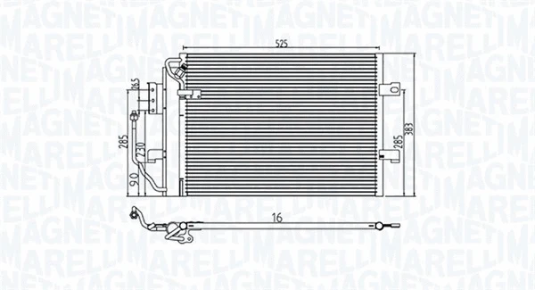 Condenser, air conditioning (350203785000)