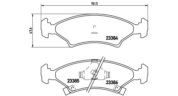 Brake Pad Set, disc brake (363700430009)