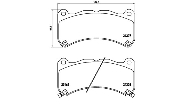 Brake Pad Set, disc brake (363700483146)