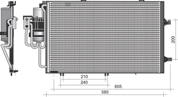 Condenser, air conditioning (350203371000)