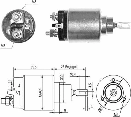 Solenoid Switch, starter (940113050407)