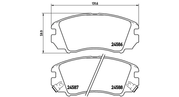 Brake Pad Set, disc brake (363700430043)