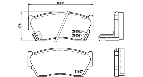 Brake Pad Set, disc brake (363700456027)