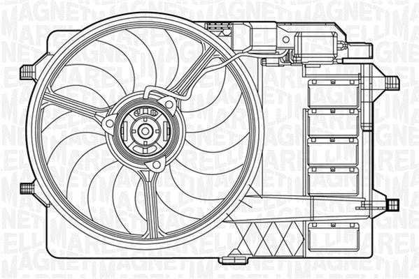 Fan, engine cooling (069422279010)