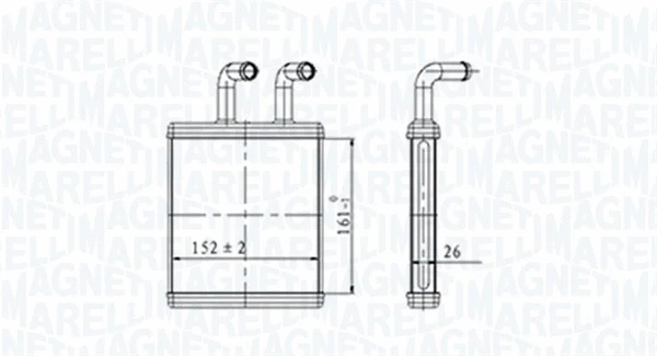 Heat Exchanger, interior heating (350218454000)
