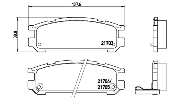 Brake Pad Set, disc brake (363700478005)