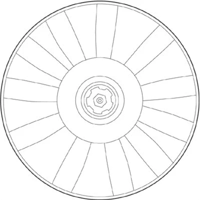 Fan, engine cooling (069422227010)