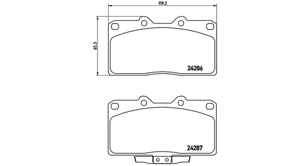 Brake Pad Set, disc brake (363700454019)