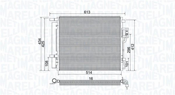 Condenser, air conditioning (350203977000)
