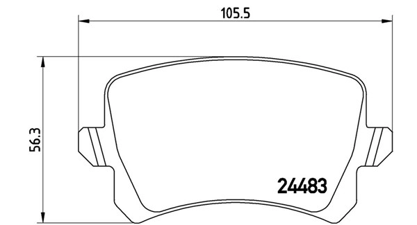 Brake Pad Set, disc brake (363700585109)