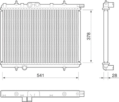 Radiator, engine cooling (350213797000)