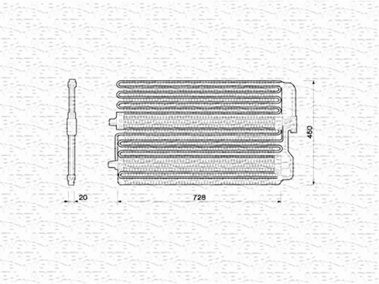 Condenser, air conditioning (350203213000)