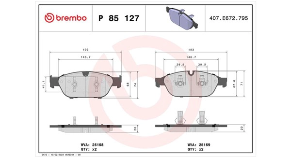 Brake Pad Set, disc brake