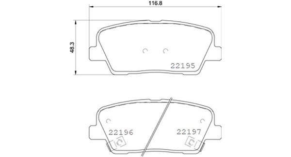 Brake Pad Set, disc brake (363700430105)