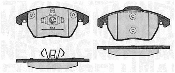 Brake Pad Set, disc brake (363916060656)