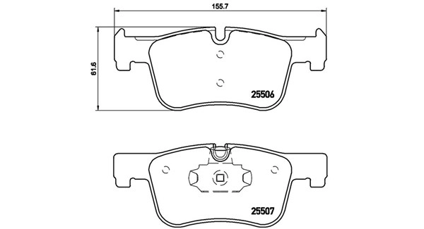 Brake Pad Set, disc brake (363700506070)