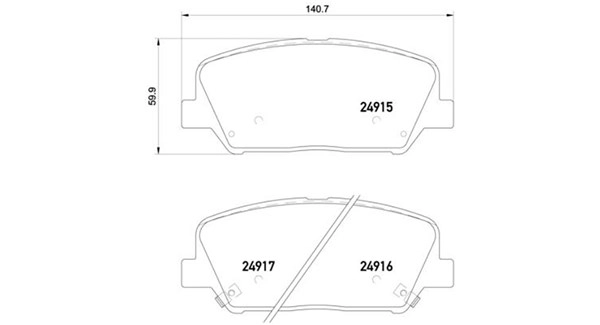 Brake Pad Set, disc brake (363700530065)