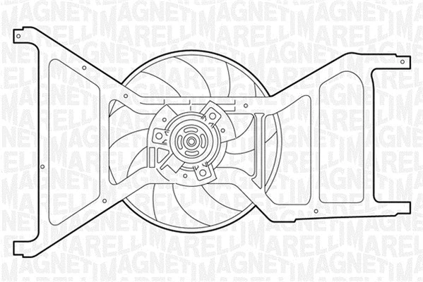 Fan, engine cooling (069422353010)