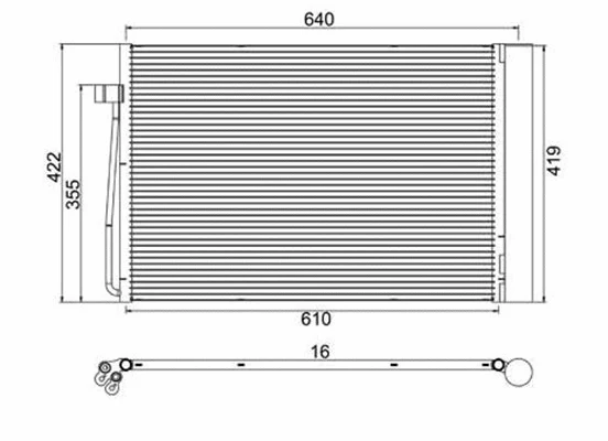 Condenser, air conditioning (359003220270)