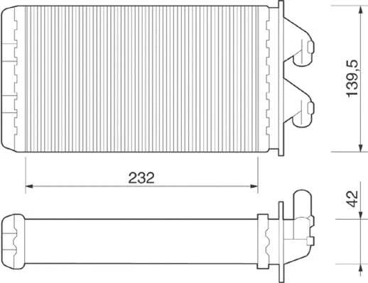 Heat Exchanger, interior heating (350218213000)
