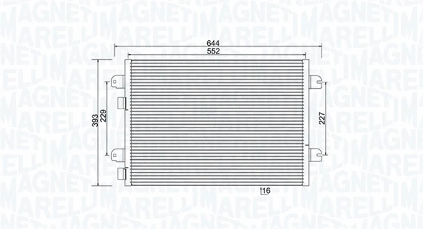 Condenser, air conditioning (350203931000)