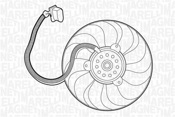Fan, engine cooling (069422261010)