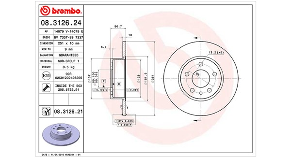 Brake Disc (360406021100)