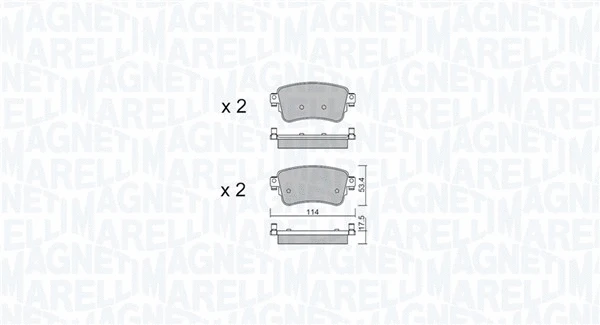 Brake Pad Set, disc brake (363916061200)