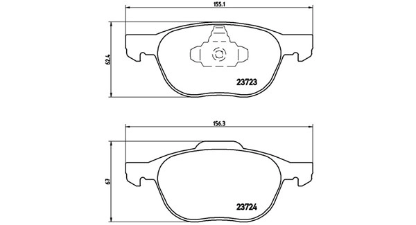 Brake Pad Set, disc brake (363700524061)