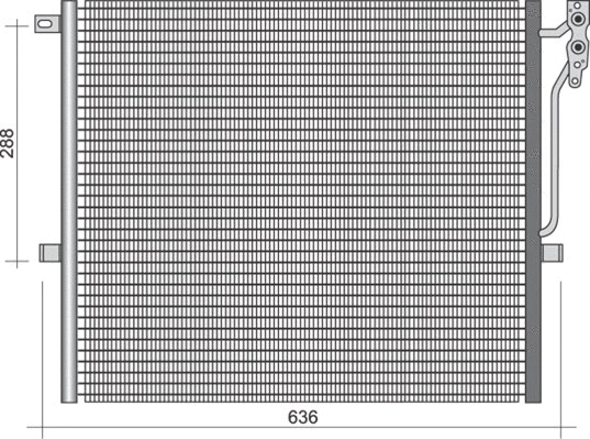 Condenser, air conditioning (350203354000)