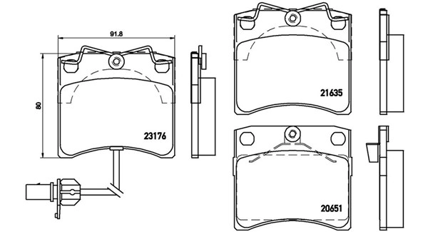 Brake Pad Set, disc brake (363700485048)