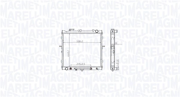 Radiator, engine cooling (350213181700)