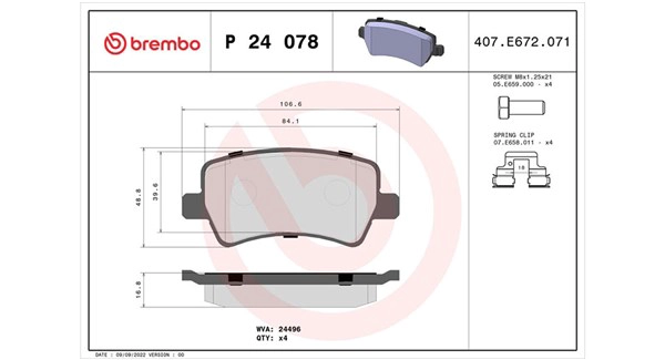 Brake Pad Set, disc brake