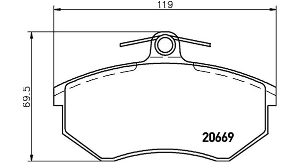 Brake Pad Set, disc brake