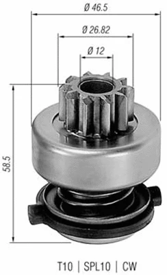 Pinion, starter (940113020149)
