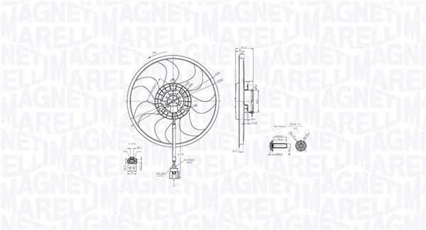 Fan, engine cooling (069422889010)