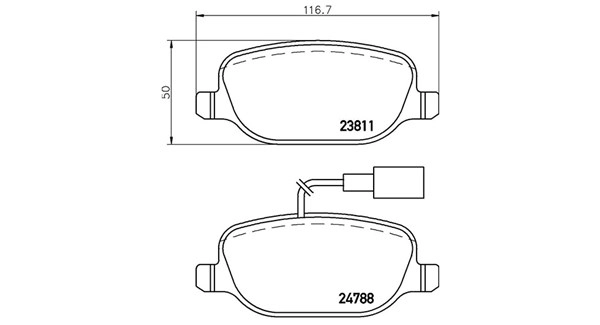 Brake Pad Set, disc brake (363700523152)