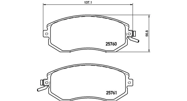 Brake Pad Set, disc brake (363700578021)