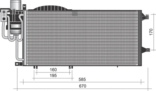 Condenser, air conditioning (350203373000)