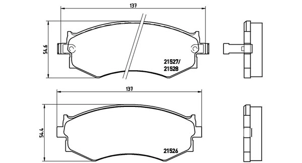 Brake Pad Set, disc brake (363700430002)