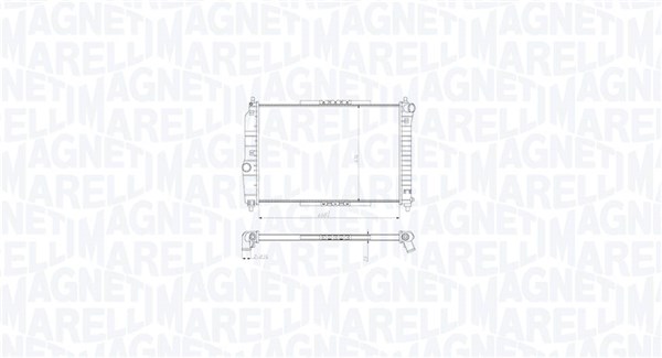 Radiator, engine cooling (350213211800)