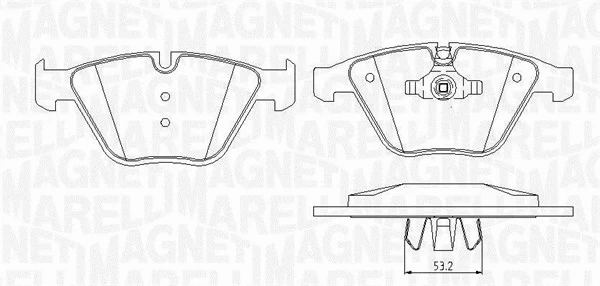 Brake Pad Set, disc brake (363916060150)