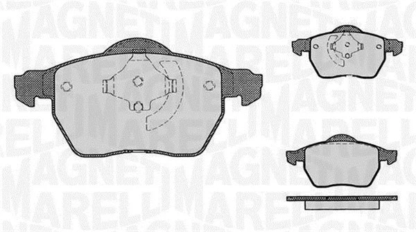 Brake Pad Set, disc brake (363916060421)