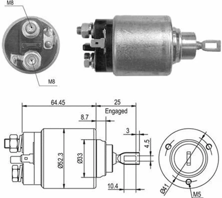 Solenoid Switch, starter (940113050012)