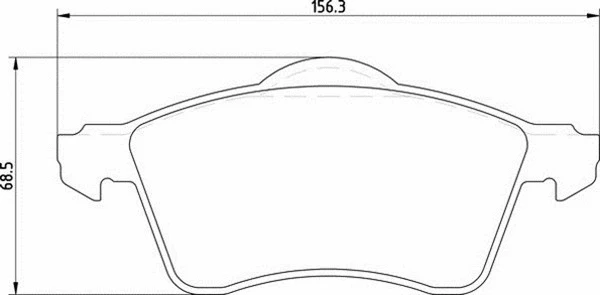 Brake Pad Set, disc brake (363700201107)