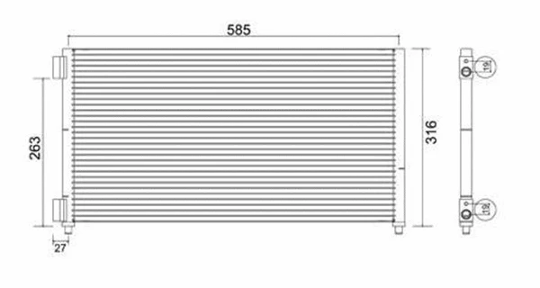 Condenser, air conditioning (359003220560)