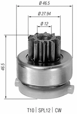 Pinion, starter (940113020435)