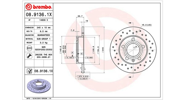 Brake Disc (360406012202)