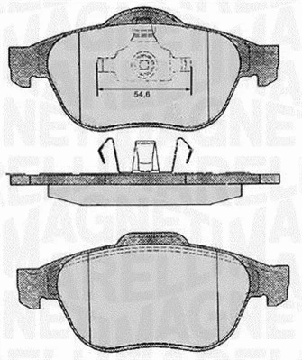 Brake Pad Set, disc brake (363916060571)